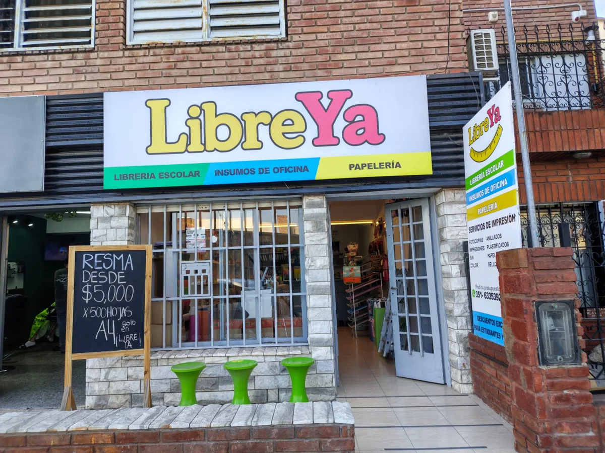 Frente del local de LibreYA en Cavalango 3980, Córdoba Capital