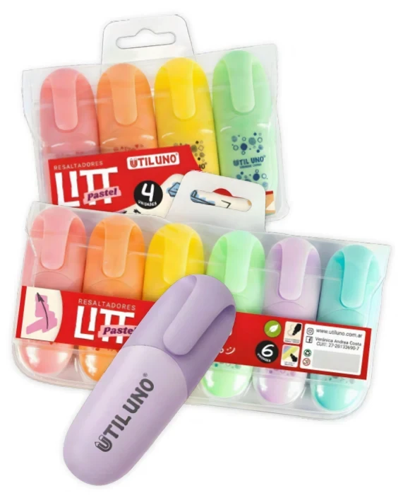 Resaltadores Lit Pastel