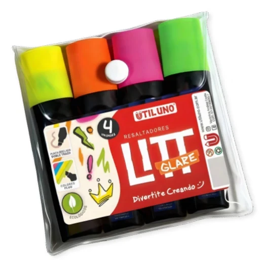 Resaltadores Lit Brightness en estuche