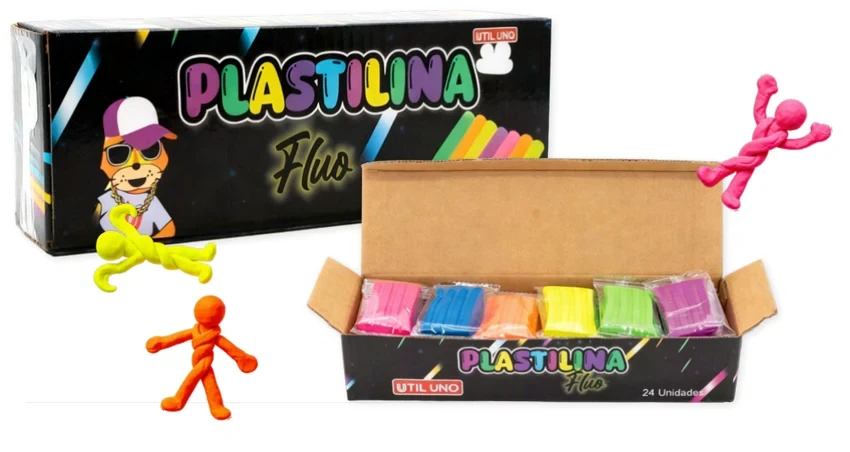 Plastilina flúo en caja