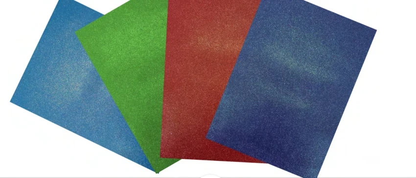 Goma eva iridiscente de colores intensos