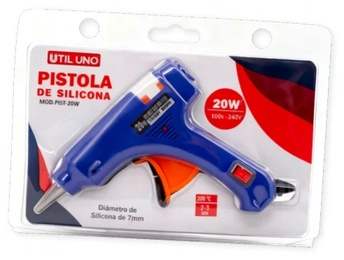 Pistola de silicona compacta