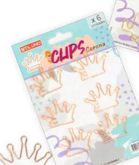 Clips con forma de corona
